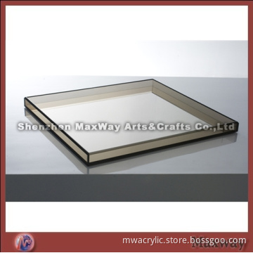 Square Gray High Grade Acrylic Tray